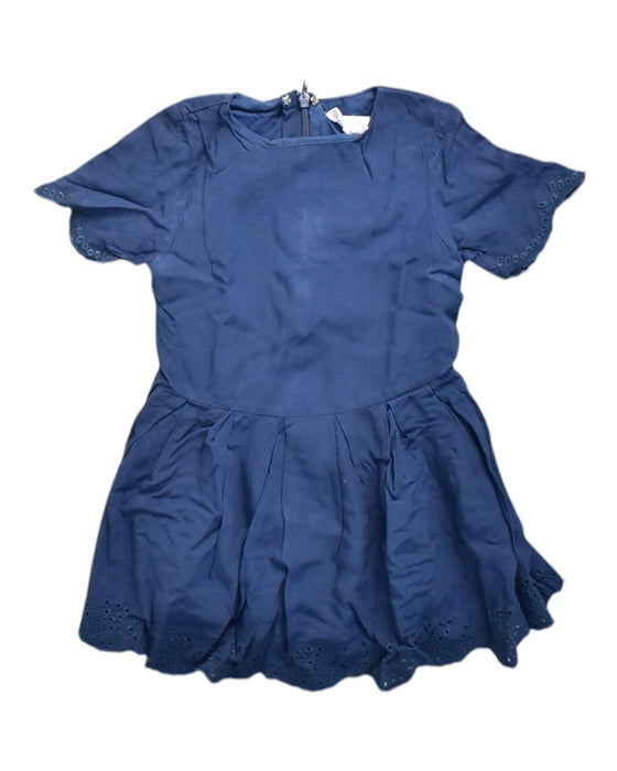 A Blue Short Sleeve Dresses from Chateau de Sable in size 12-18M for girl. (Front View)