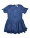 A Blue Short Sleeve Dresses from Chateau de Sable in size 12-18M for girl. (Front View)