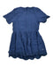 A Blue Short Sleeve Dresses from Chateau de Sable in size 12-18M for girl. (Back View)