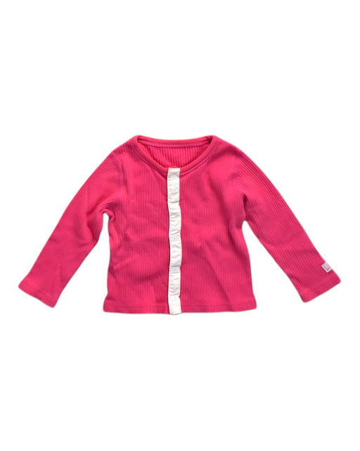 A Pink Cardigans from Petit Bateau in size 6-12M for neutral. (Front View)