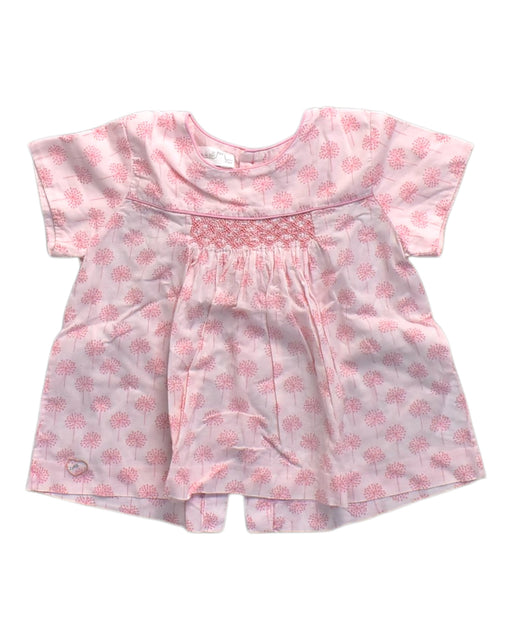 A Pink Short Sleeve Tops from Chateau de Sable in size 3T for girl. (Front View)