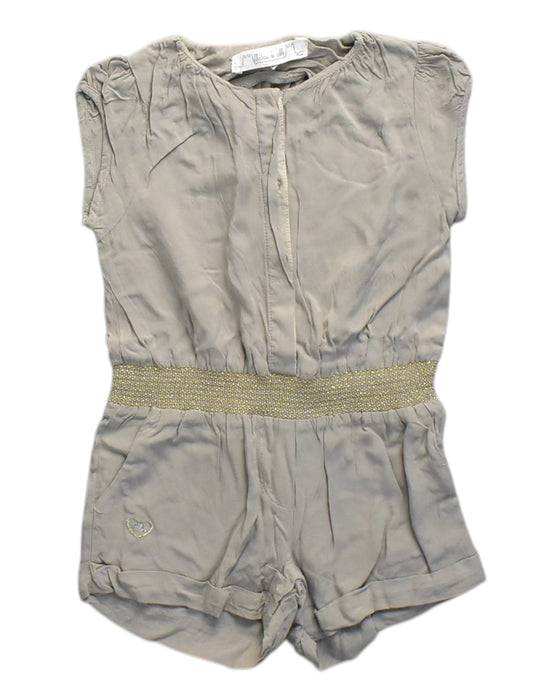 A Beige Short Sleeve Rompers from Chateau de Sable in size 18-24M for girl. (Front View)