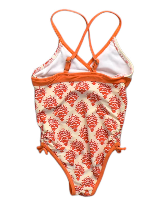 A Orange Swimsuits from Cabana Life in size 18-24M for girl. (Back View)