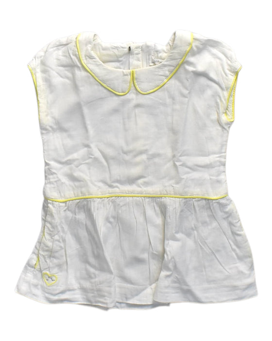 A White Sleeveless Dresses from Chateau de Sable in size 18-24M for girl. (Front View)