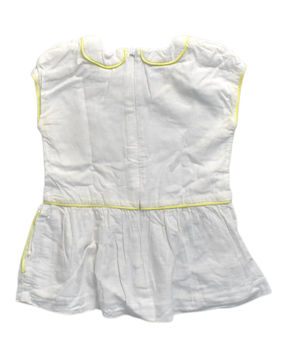 A White Sleeveless Dresses from Chateau de Sable in size 18-24M for girl. (Back View)