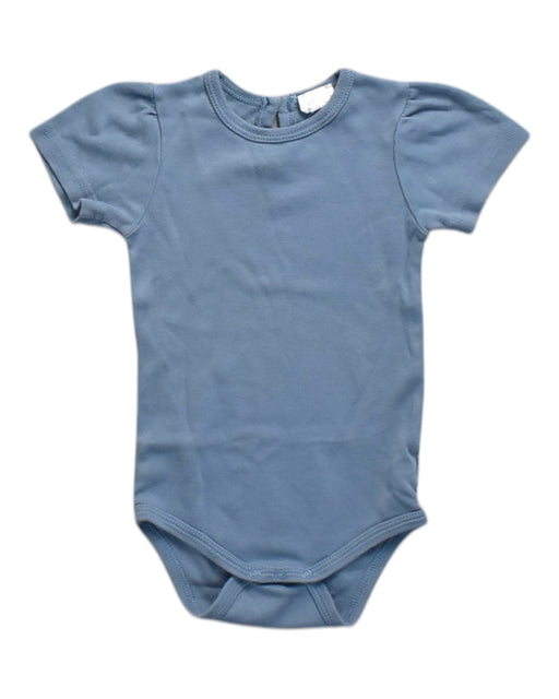 A Blue Short Sleeve Bodysuits from Jamie Kay in size 6-12M for neutral. (Front View)