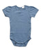 A Blue Short Sleeve Bodysuits from Jamie Kay in size 6-12M for neutral. (Front View)
