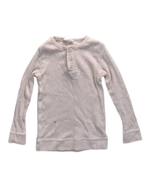 A Peach Long Sleeve Shirts from Jamie Kay in size 6-12M for girl. (Front View)