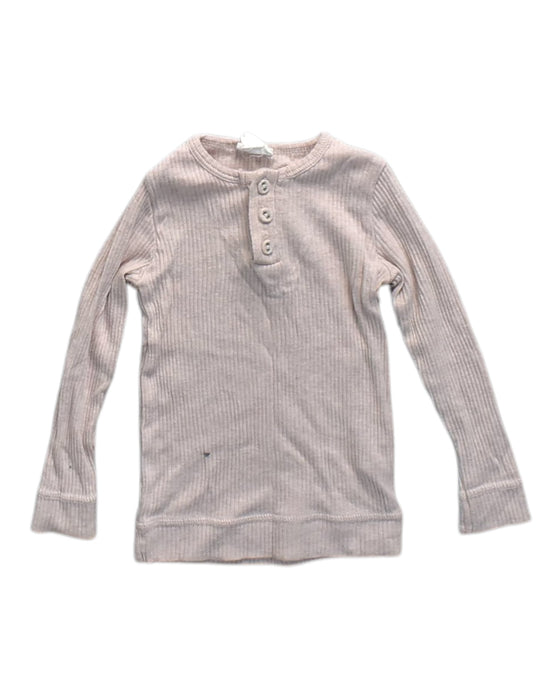 A Peach Long Sleeve Shirts from Jamie Kay in size 6-12M for girl. (Front View)