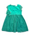 A Green Sleeveless Dresses from Chateau de Sable in size 4T for girl. (Front View)