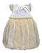 A White Sleeveless Dresses from Le Petit Society in size 4T for girl. (Back View)