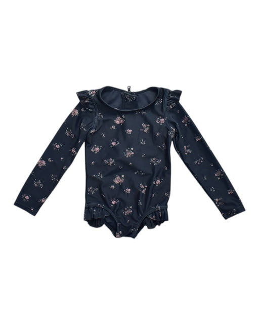 A Navy Long Sleeve Bodysuits from Jamie Kay in size 6-12M for girl. (Front View)