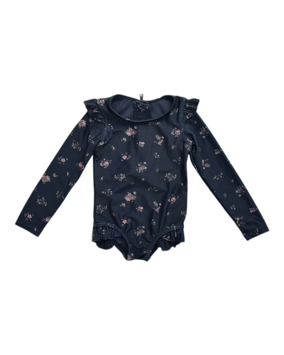 A Navy Long Sleeve Bodysuits from Jamie Kay in size 6-12M for girl. (Front View)