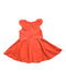 A Orange Sleeveless Dresses from Jacadi in size 4T for girl. (Front View)