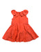 A Orange Sleeveless Dresses from Jacadi in size 4T for girl. (Back View)