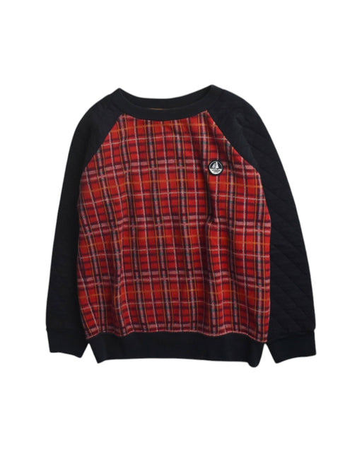 A Red Sweatshirts from Petit Bateau in size 8Y for boy. (Front View)