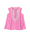 A Pink Sleeveless Dresses from Pottery Barn in size 3-6M for girl. (Front View)