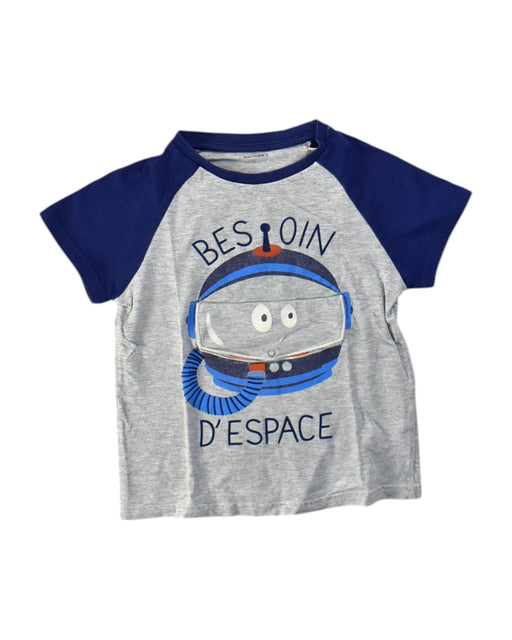 A Navy Short Sleeve T Shirts from Du Pareil au même in size 5T for neutral. (Front View)