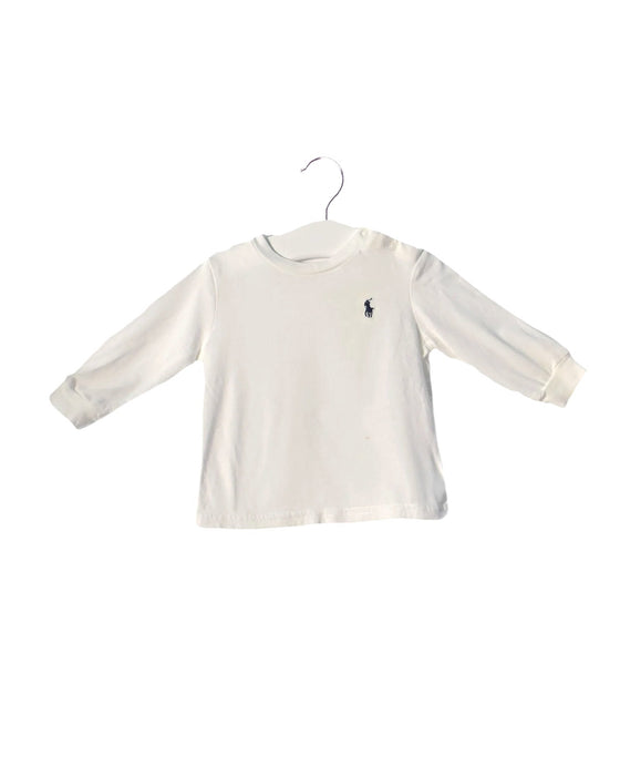 A White Long Sleeve Tops from Ralph Lauren in size 3-6M for neutral. (Front View)