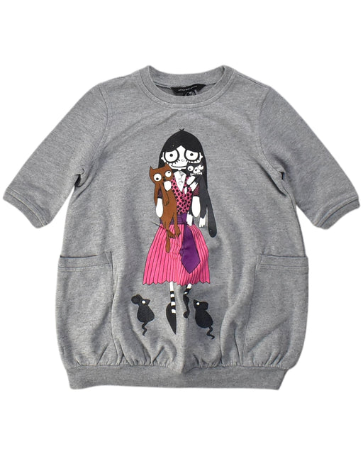 A Grey Sweater Dresses from Little Marc Jacobs in size 6T for girl. (Front View)