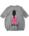A Grey Sweater Dresses from Little Marc Jacobs in size 6T for girl. (Back View)