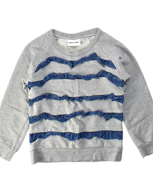 A Grey Crewneck Sweatshirts from Mini Rodini in size 6T for neutral. (Front View)