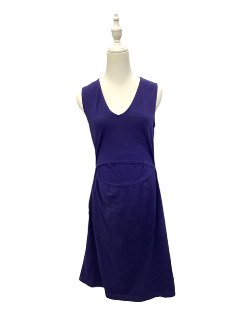 A Purple Sleeveless Dresses from Boob in size M for maternity. (Front View)