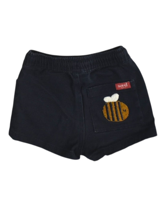 A Black Shorts from Seed in size 3-6M for neutral. (Back View)