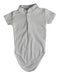 A White Short Sleeve Bodysuits from Bout'Chou in size 3-6M for neutral. (Front View)