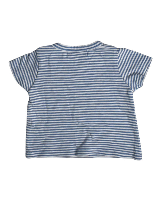 A Blue Short Sleeve T Shirts from Monica + Andy in size 3-6M for girl. (Back View)