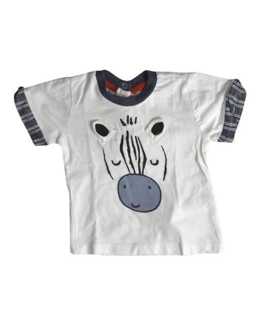 A White Short Sleeve T Shirts from Chicco in size 6-12M for boy. (Front View)