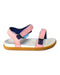 A Pink Sandals from Native Shoes in size 4T for girl. (Front View)