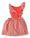 A Multicolour Sleeveless Dresses from Chateau de Sable in size 4T for girl. (Back View)
