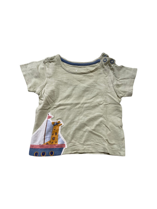 A Beige Short Sleeve T Shirts from Mothercare in size 3-6M for boy. (Front View)