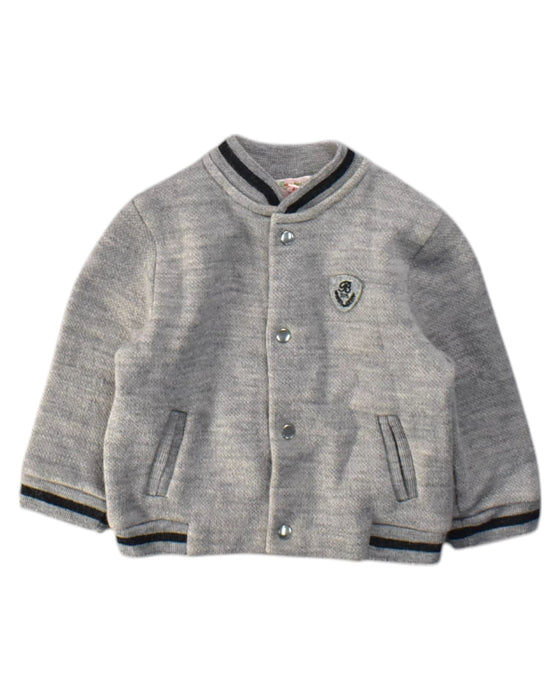 A Grey Lightweight Jackets from Bonpoint in size 18-24M for boy. (Front View)