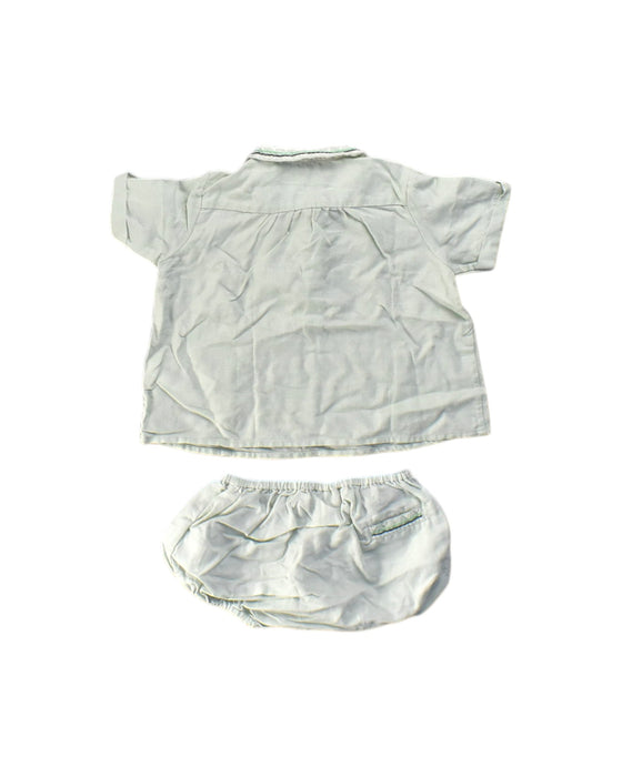 A Green Shorts Sets from Bonpoint in size 12-18M for boy. (Back View)