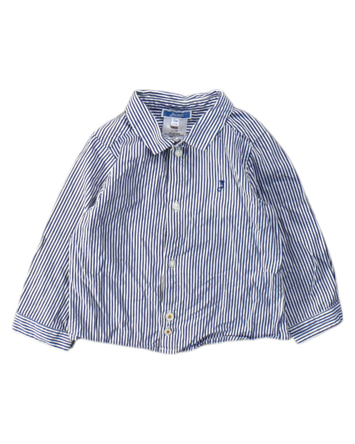 A Blue Long Sleeve Shirts from Jacadi in size 18-24M for boy. (Front View)