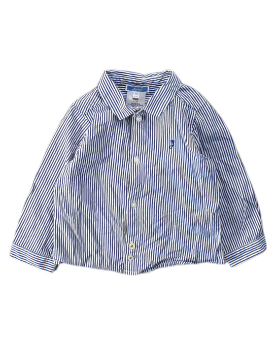 A Blue Long Sleeve Shirts from Jacadi in size 18-24M for boy. (Front View)