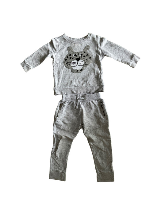 A Grey Pants Sets from Seed in size 3T for boy. (Back View)