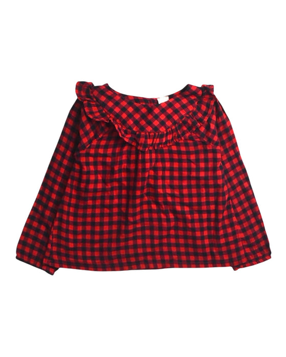 A Red Long Sleeve Tops from Retykle in size 3T for girl. (Front View)