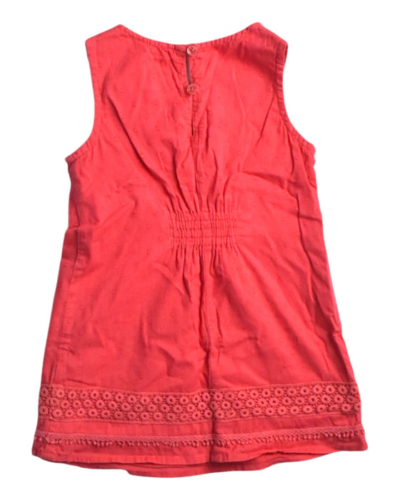 A Red Sleeveless Dresses from Boden in size 18-24M for girl. (Back View)