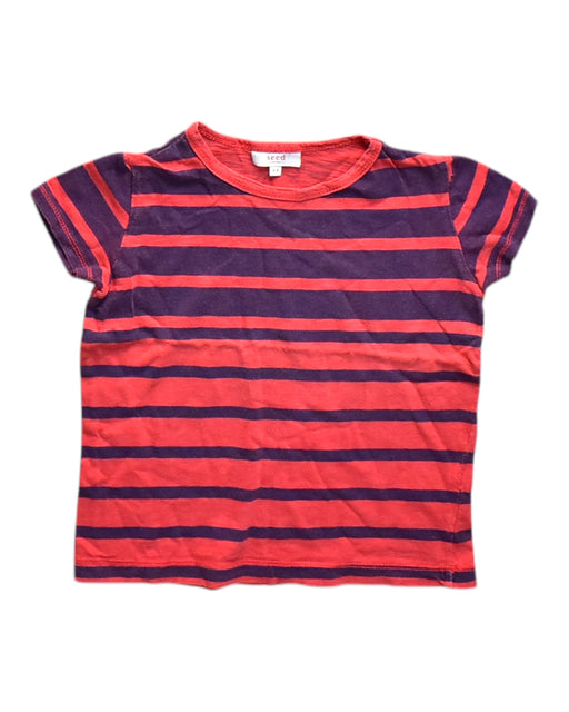 A Red Short Sleeve T Shirts from Seed in size 4T for neutral. (Front View)