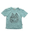 A Teal Short Sleeve T Shirts from Copenhagen Delights in size 4T for neutral. (Front View)