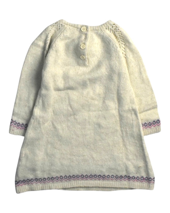 A Ivory Sweater Dresses from Jojo Maman Bébé in size 6-12M for girl. (Back View)