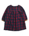 A Navy Long Sleeve Dresses from Petit Bateau in size 12-18M for girl. (Back View)