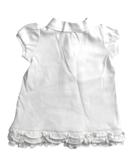 A White Short Sleeve Polos from Ralph Lauren in size 6-12M for girl. (Back View)