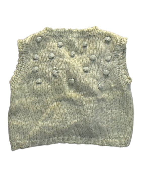 A Green Sweater Vests from Louise Misha in size 6T for girl. (Back View)