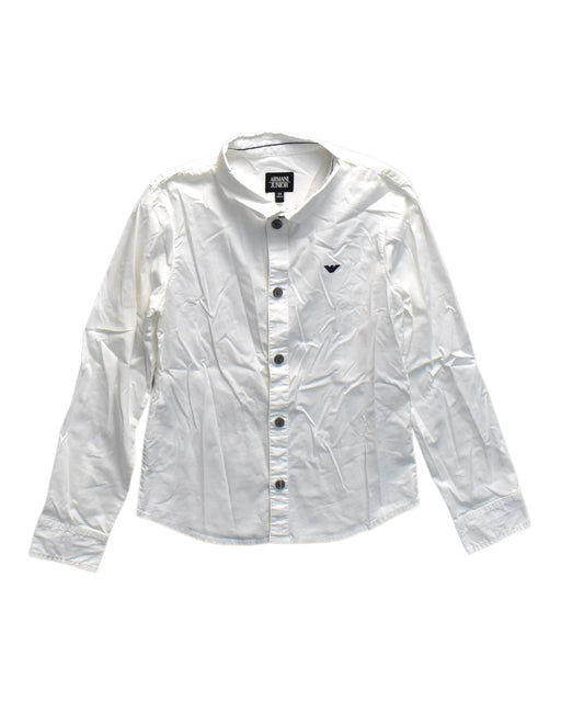 A White Long Sleeve Shirts from Armani in size 8Y for neutral. (Front View)