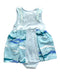 A Blue Sleeveless Dresses from Oeteo in size 18-24M for girl. (Back View)