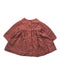 A Red Long Sleeve Dresses from Petit Bateau in size 6-12M for girl. (Back View)